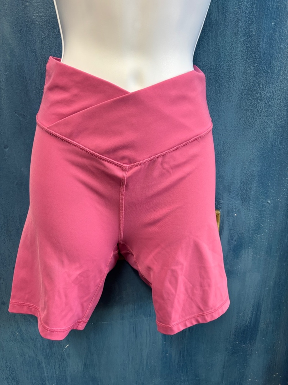 Women’s Pink High-Waist V-Front Active Shorts